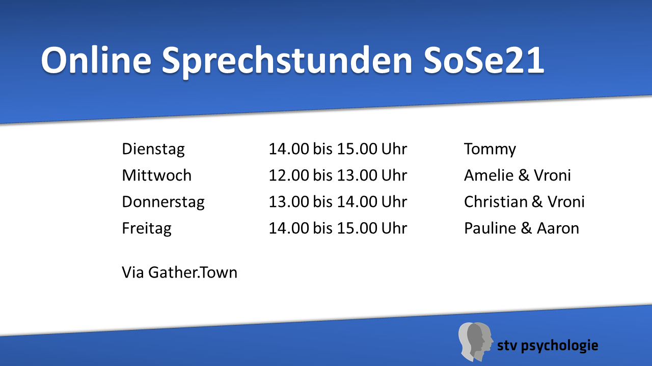 Sprechstunden SoSe21 Aktuell Sprechstunden SoSe21 Aktuell