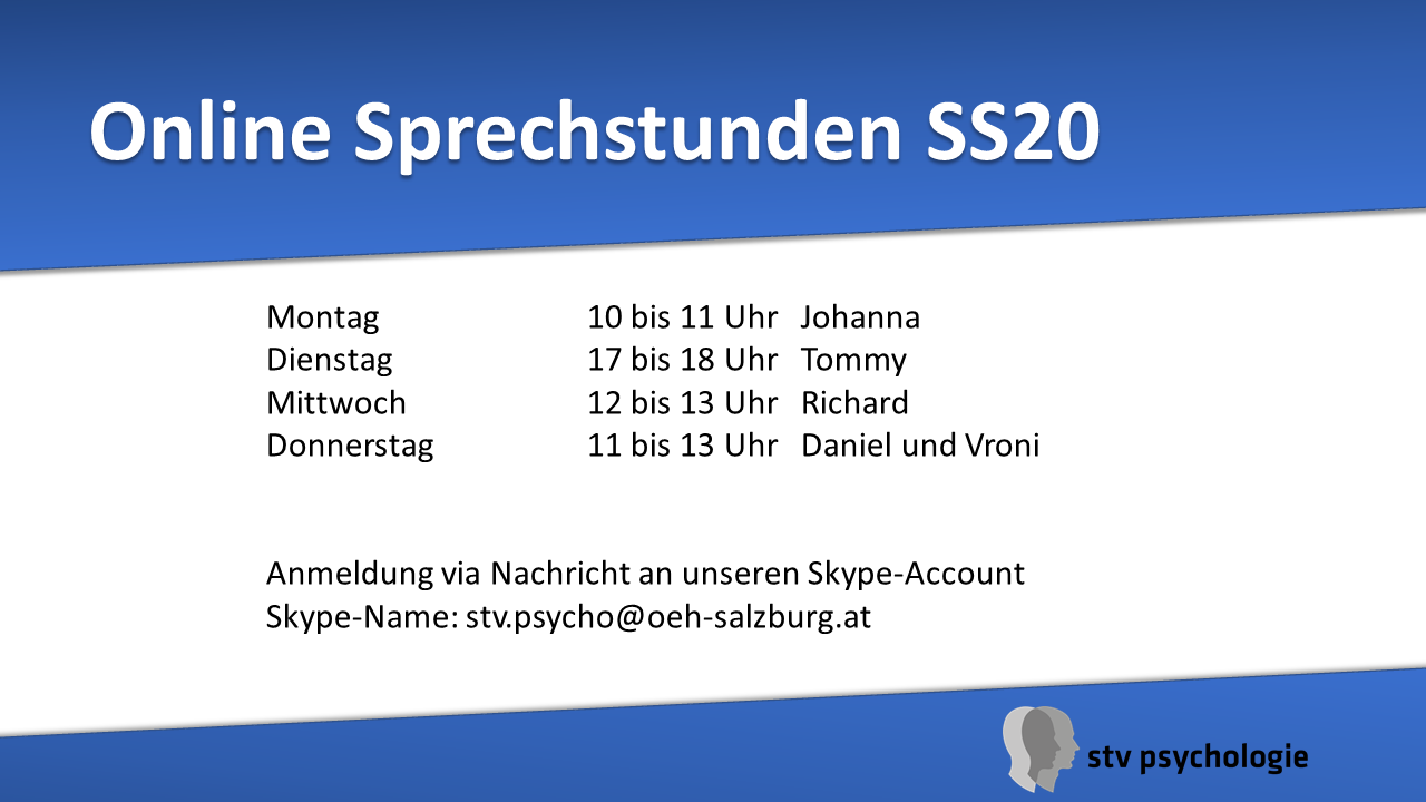 Sprechstunden Sprechstunden